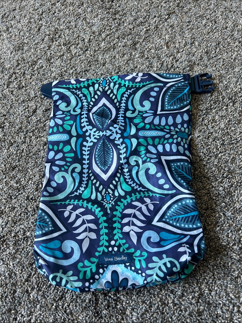 Vera Bradley Teal & Navy Patterned Travel Bag
